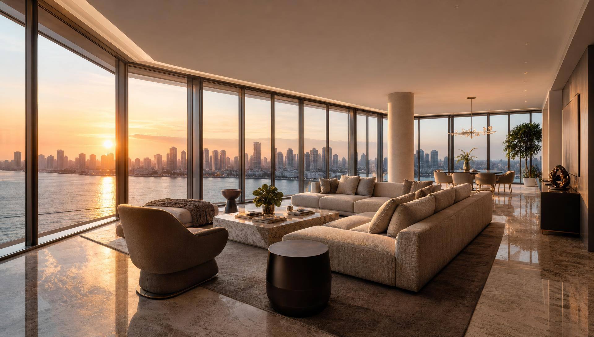 Luxury Miami penthouse residence represented by Supreme Capital Real Estate
