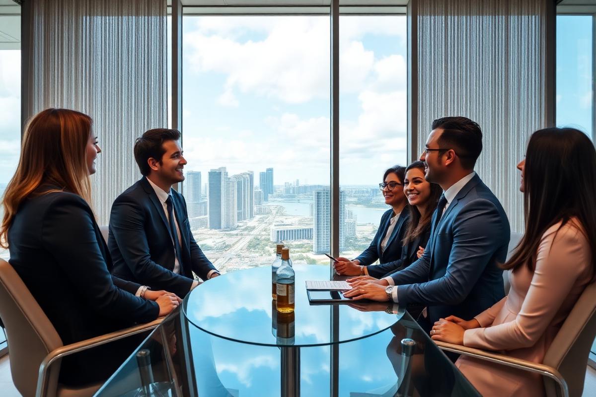 Interior de uma residência em Miami, ilustrando a assessoria imobiliária em português