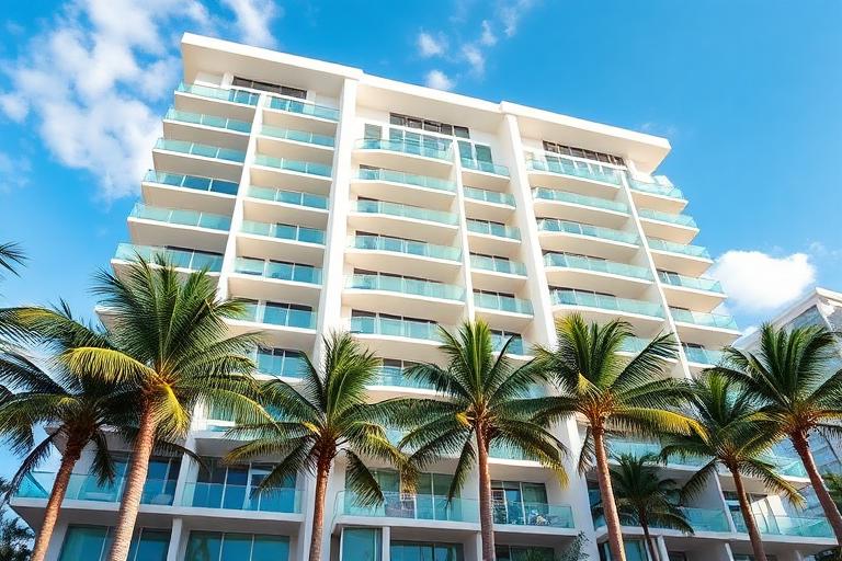 Edifício de apartamentos em Miami
