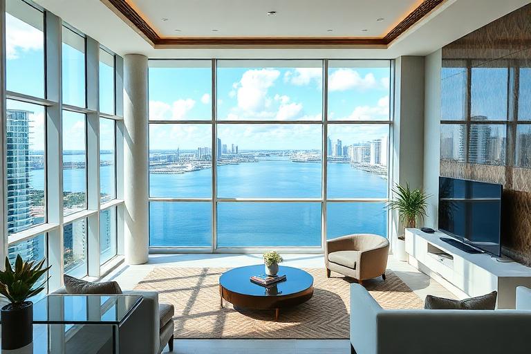Interior de apartamento em Miami