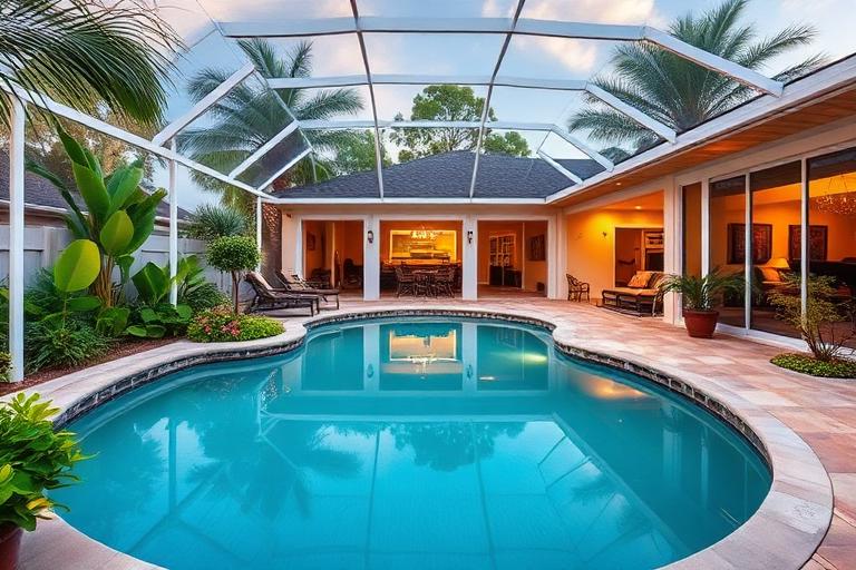 Exterior de una propiedad residencial en Miami