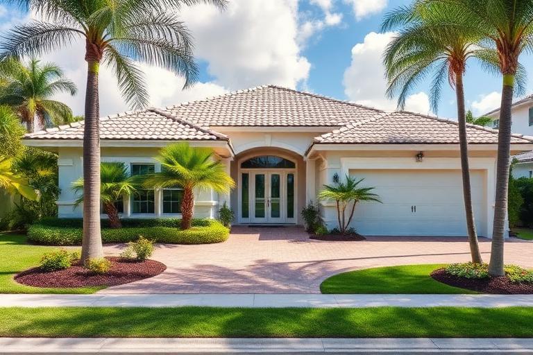 Imóvel residencial em Miami sendo analisado para uma avaliação de valor