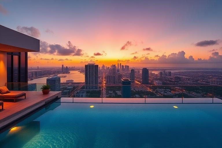 Penthouse de lujo en Miami con vistas panorámicas