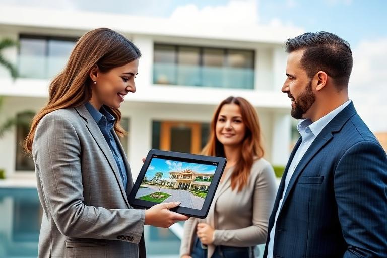 Búsqueda de propiedades en Miami en pantalla