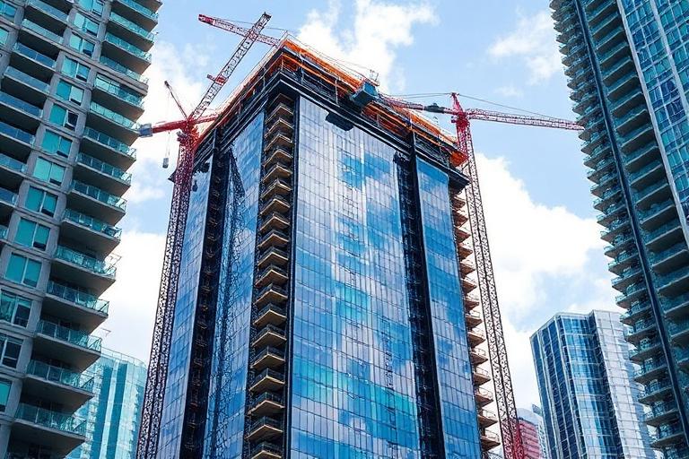 New construction condominium development in Miami